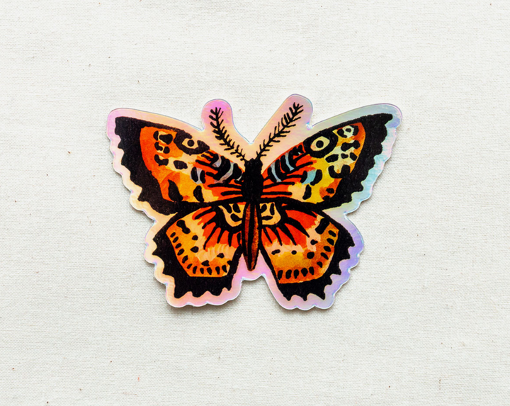 Holographic Butterfly Vinyl Sticker