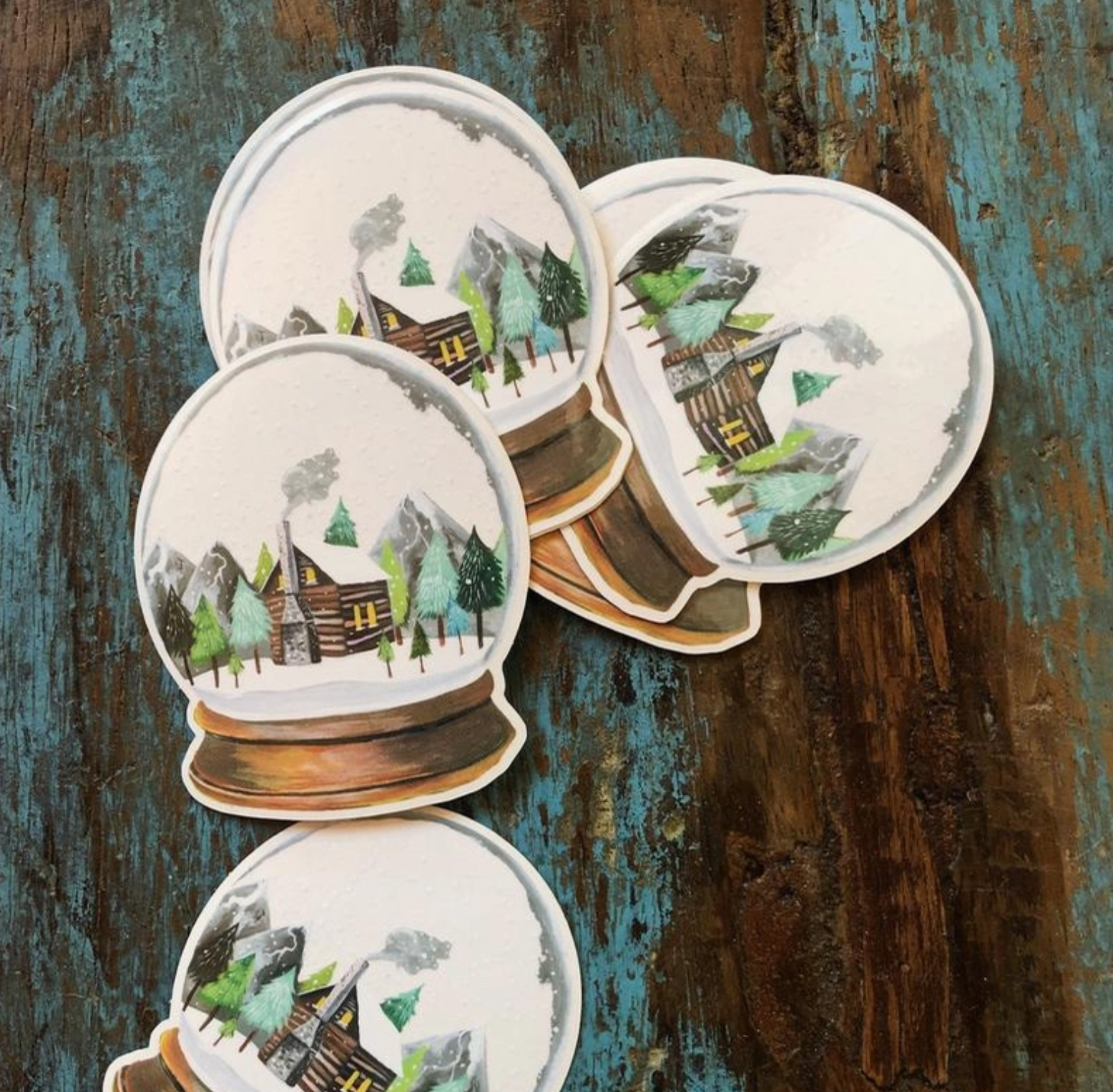 Snow Globe Sticker