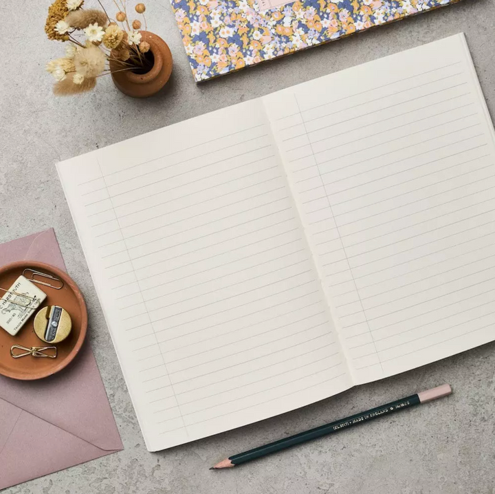 Ruled Cornflower Blue Lay-Flat Notebook - Vol. 50