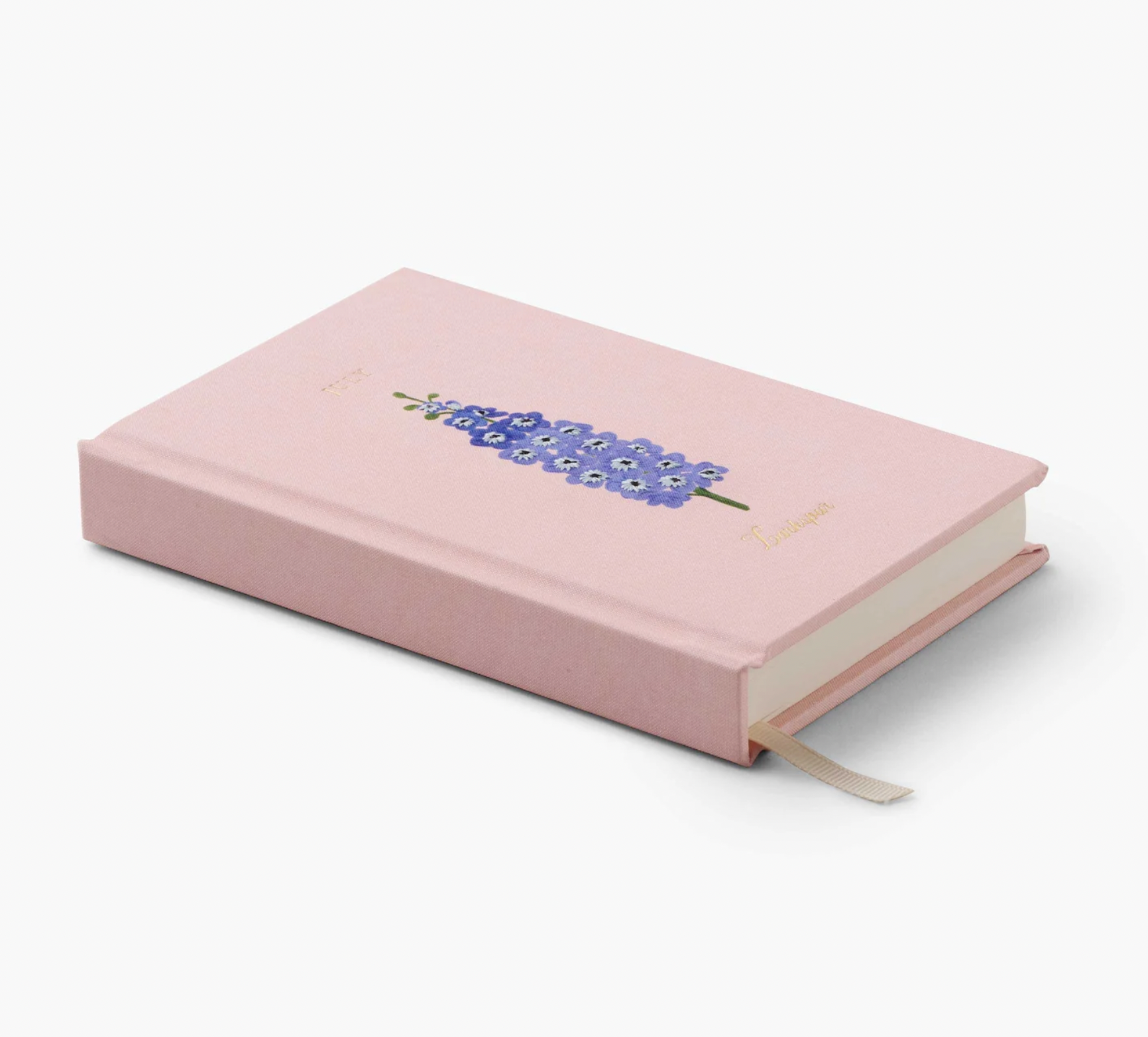 Mini Birth Month Embroidered Journal - July Larkspur