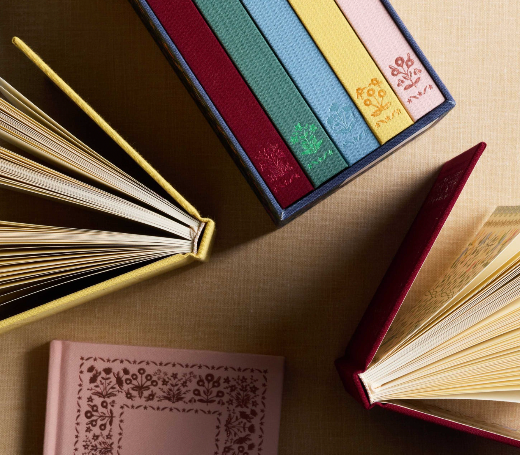 Boxed Fabric Journal Collection - Set of 5