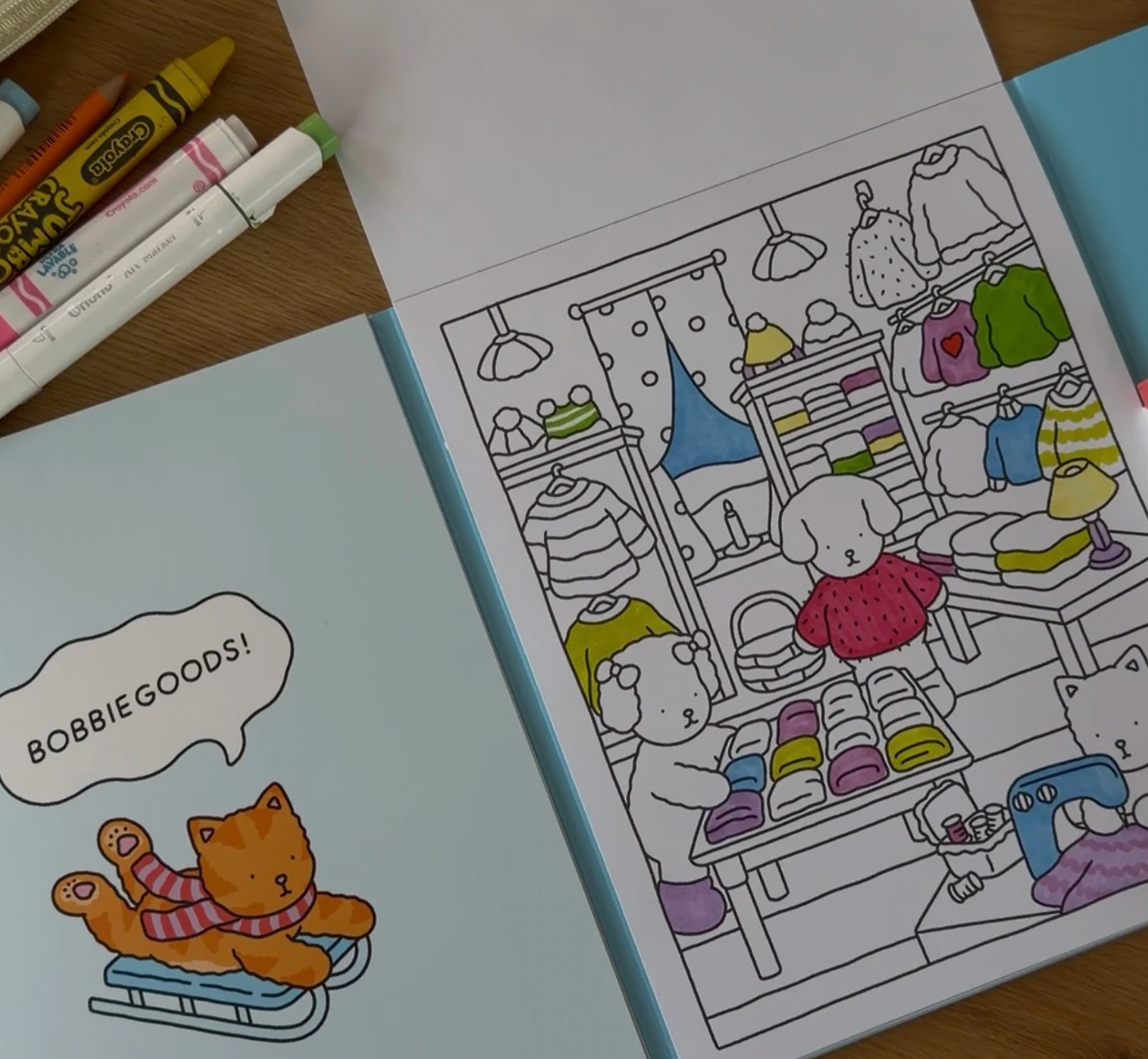 Bobbie Goods - Cozy Coloring & Drawing Book