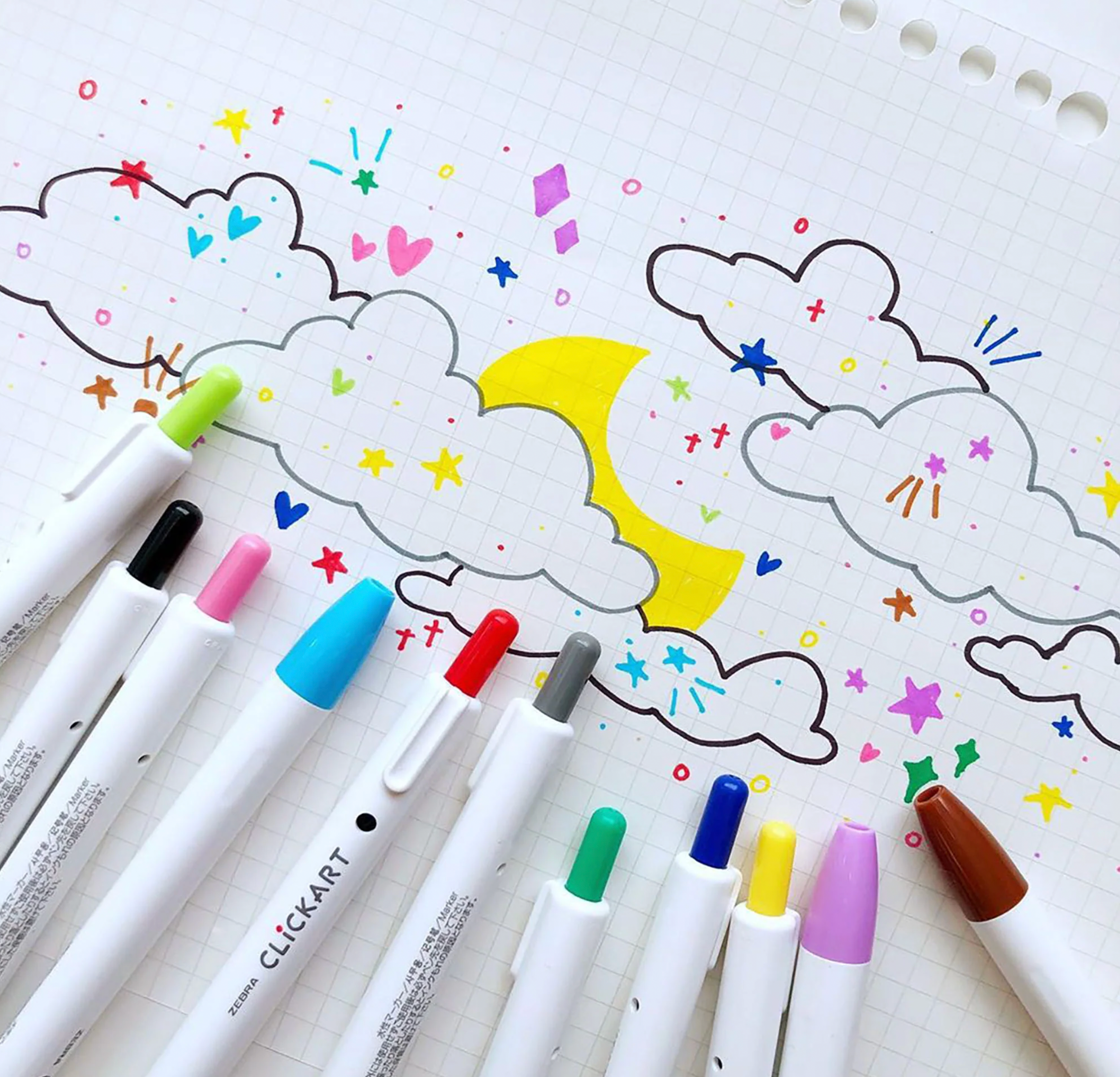 Zebra ClickArt Pens - 4 Assorted Colorways