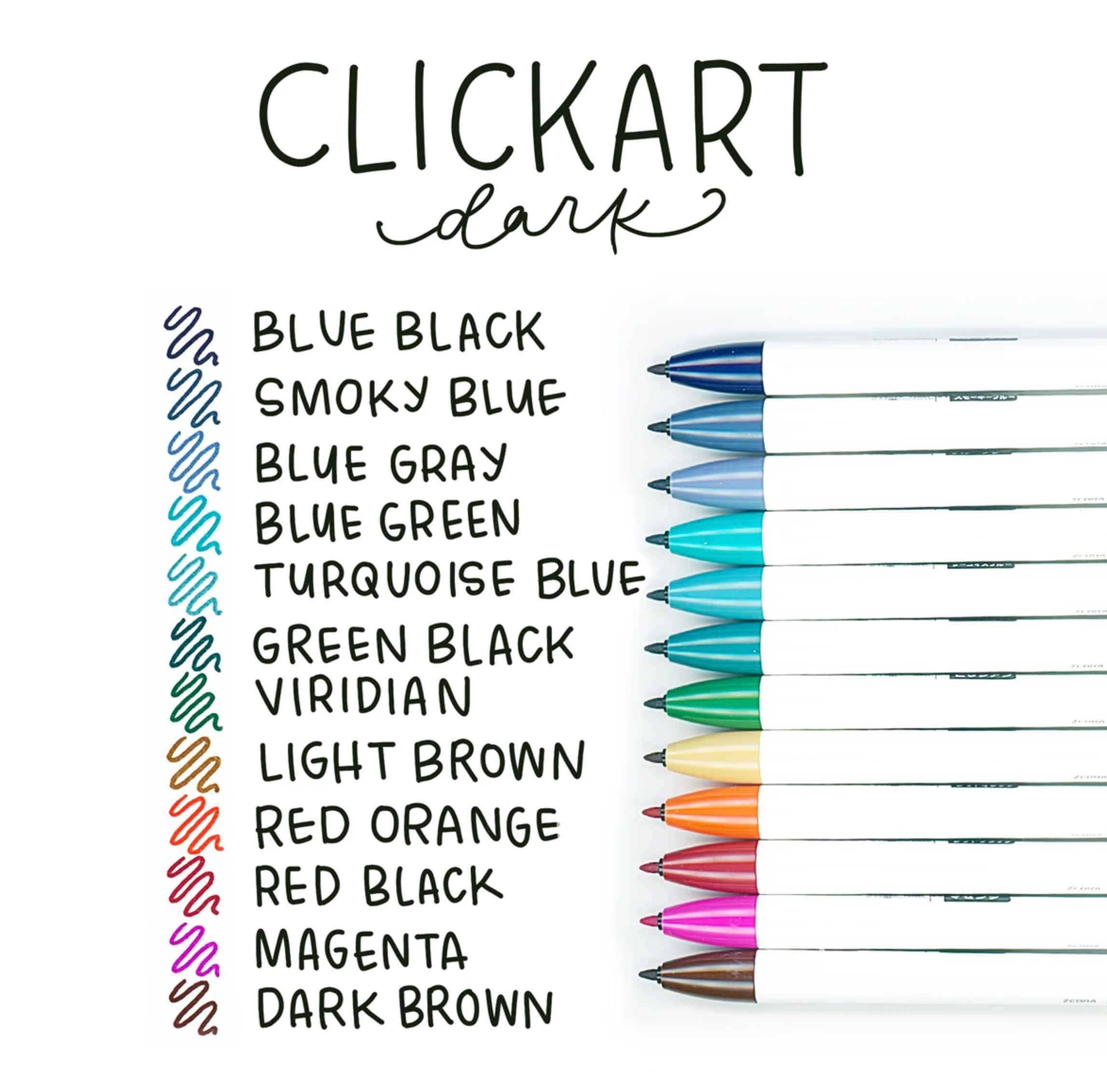 Zebra ClickArt Pens - 4 Assorted Colorways