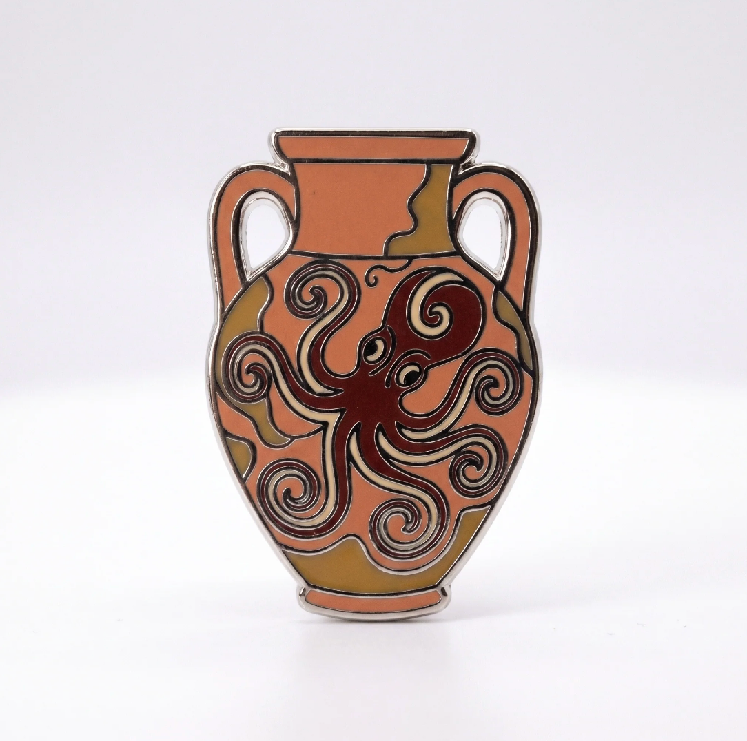 Minoan Octopus Vessel Pin