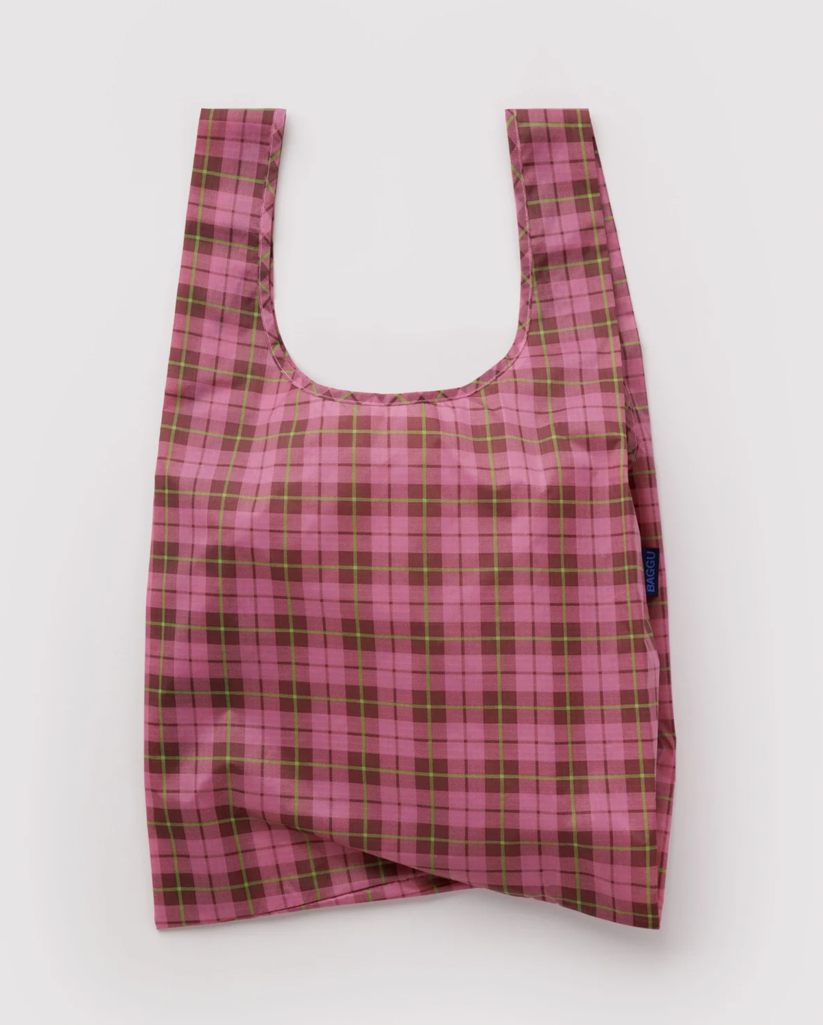 Standard Baggu - Pink Tartan