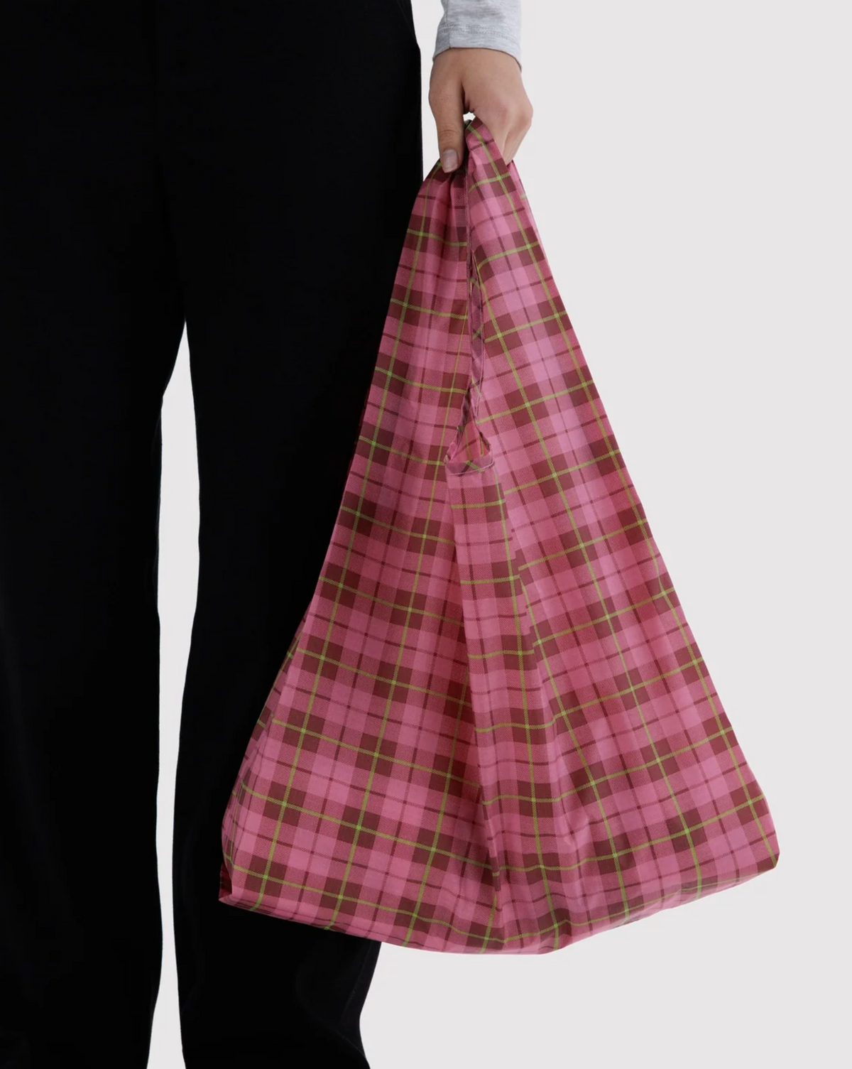 Standard Baggu - Pink Tartan