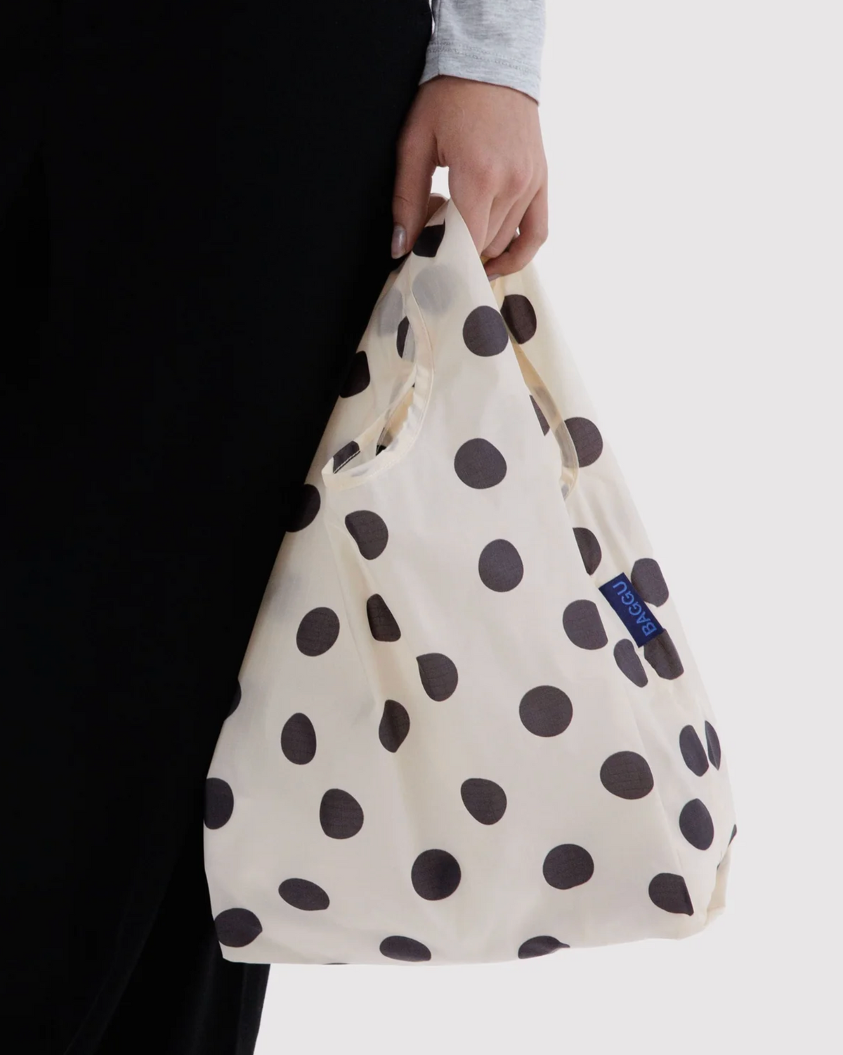 Baby Baggu - Cream & Black Polka Dot