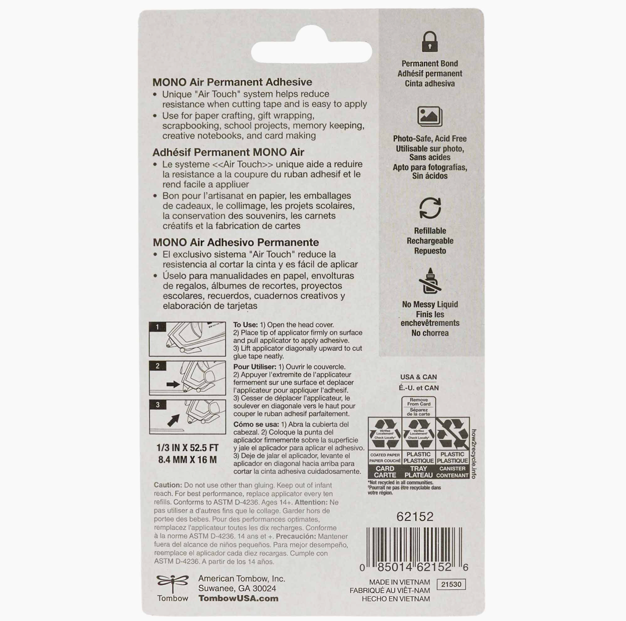 Tombow Mono Air Touch Glue Tape