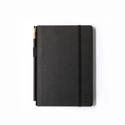 Medium Graph Blackwing Slate Notebook - Black