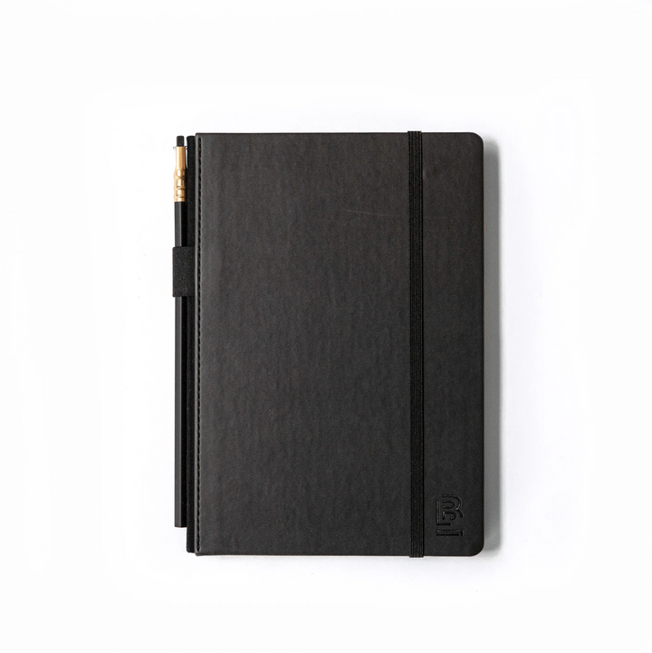 Medium Lined Blackwing Slate Notebook - Black