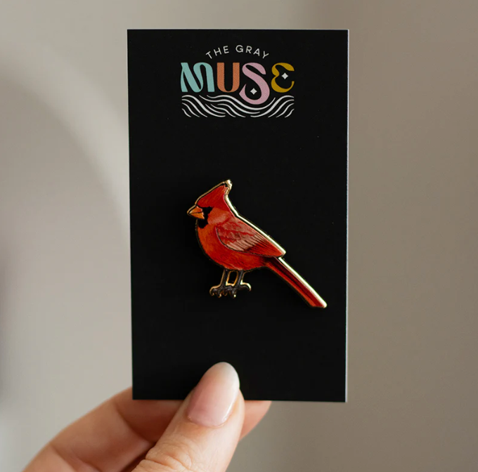 Northern Red Cardinal Pin