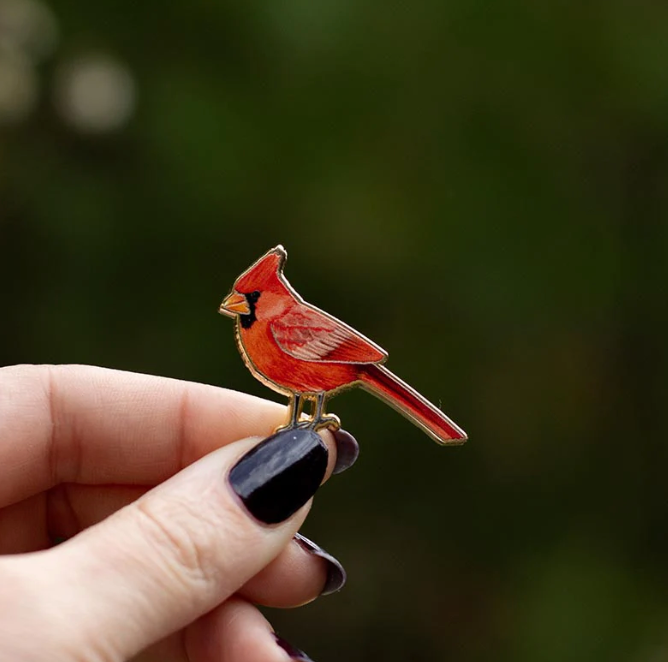 Northern Red Cardinal Pin