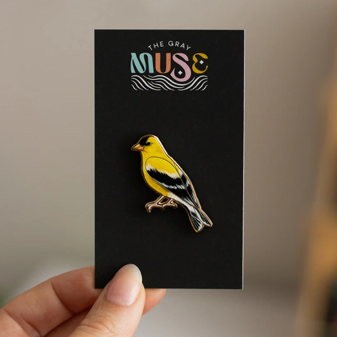 Eastern Goldfinch Pin