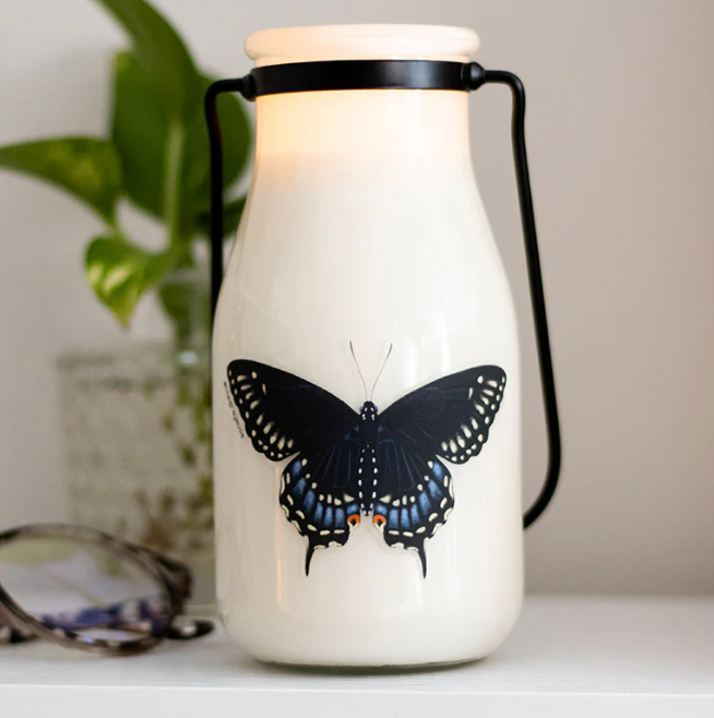 Black Swallowtail Butterfly Transparent Sticker