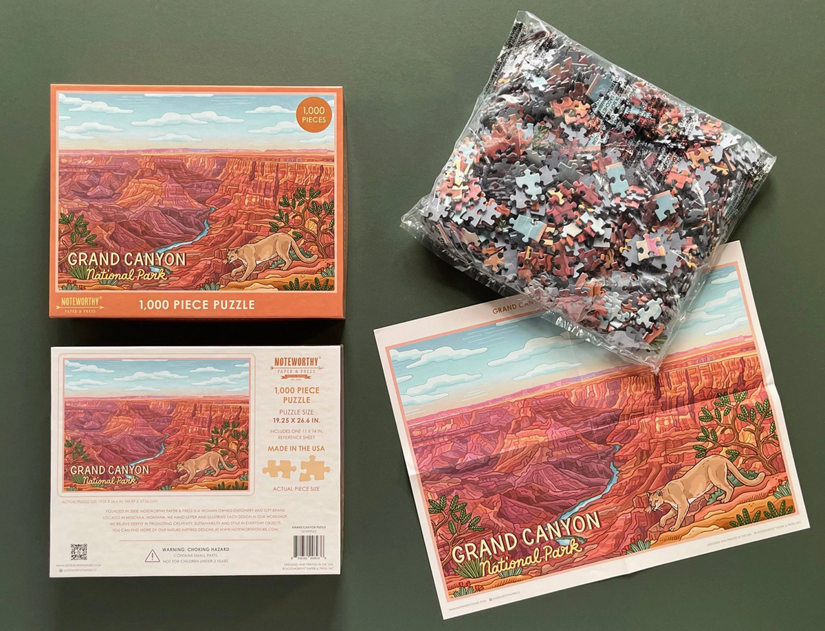 National Parks 1000 Piece Puzzles - 4 Park Options