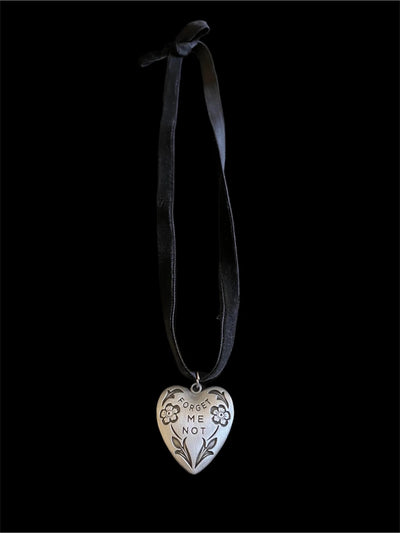 Forget-Me-Not Heart Necklace