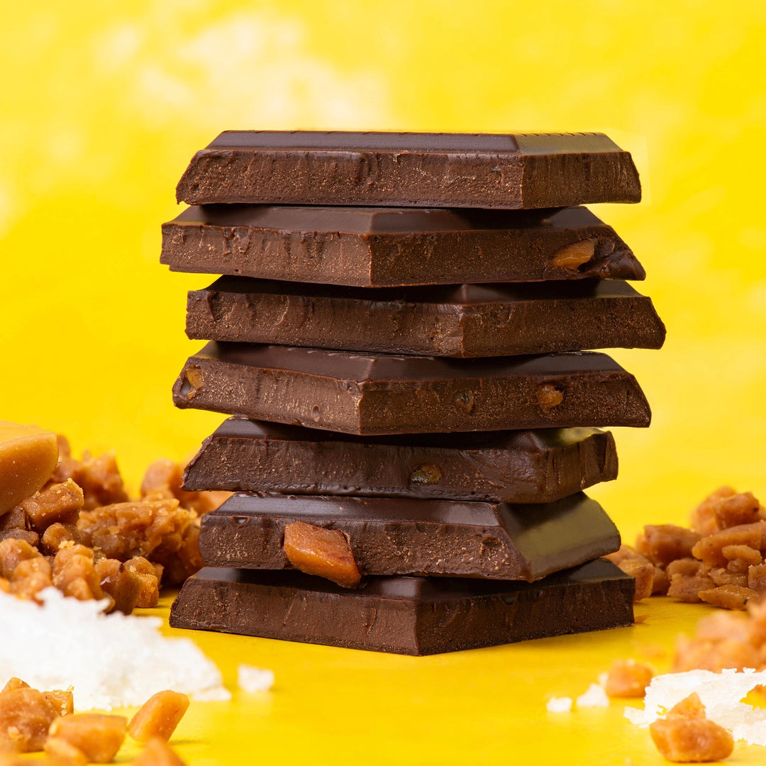 Salted Toffee Crackle Chocolate Bar