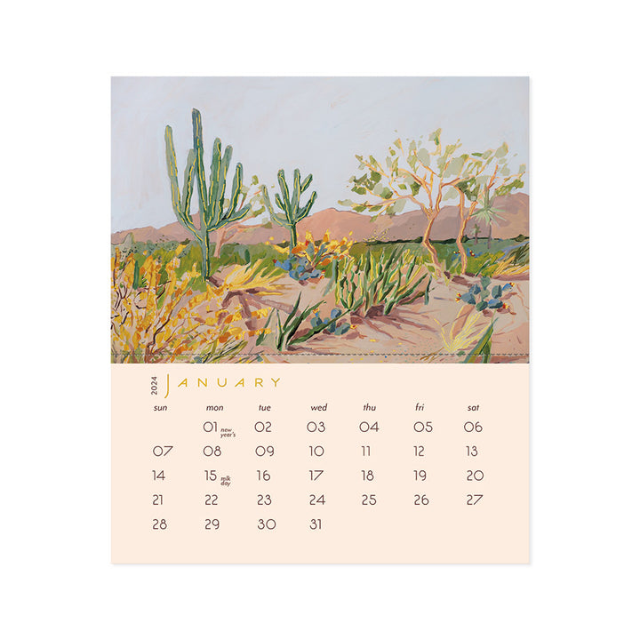2024 Cactus Postcard Calendar
