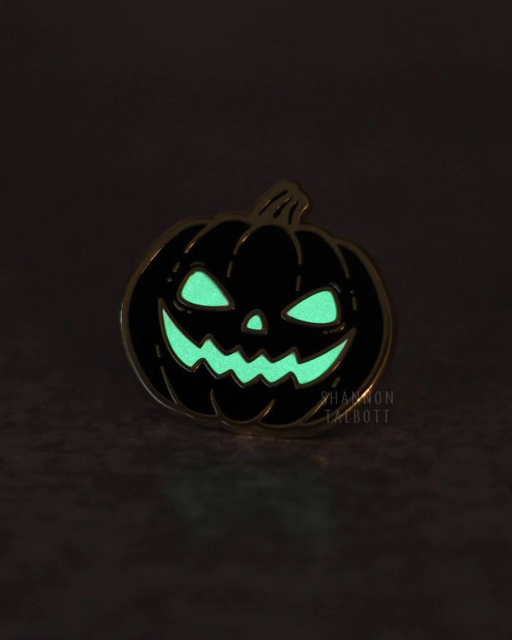 Jack-O-Lantern Pin - Glow-In-The-Dark