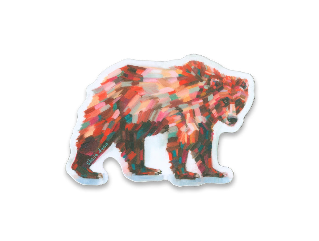 Bend Cider Grizzly Bear Sticker