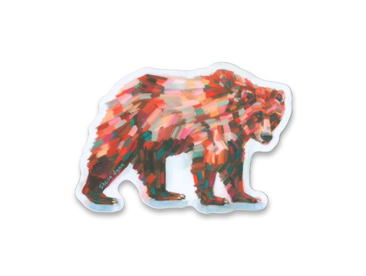 Bend Cider Grizzly Bear Sticker