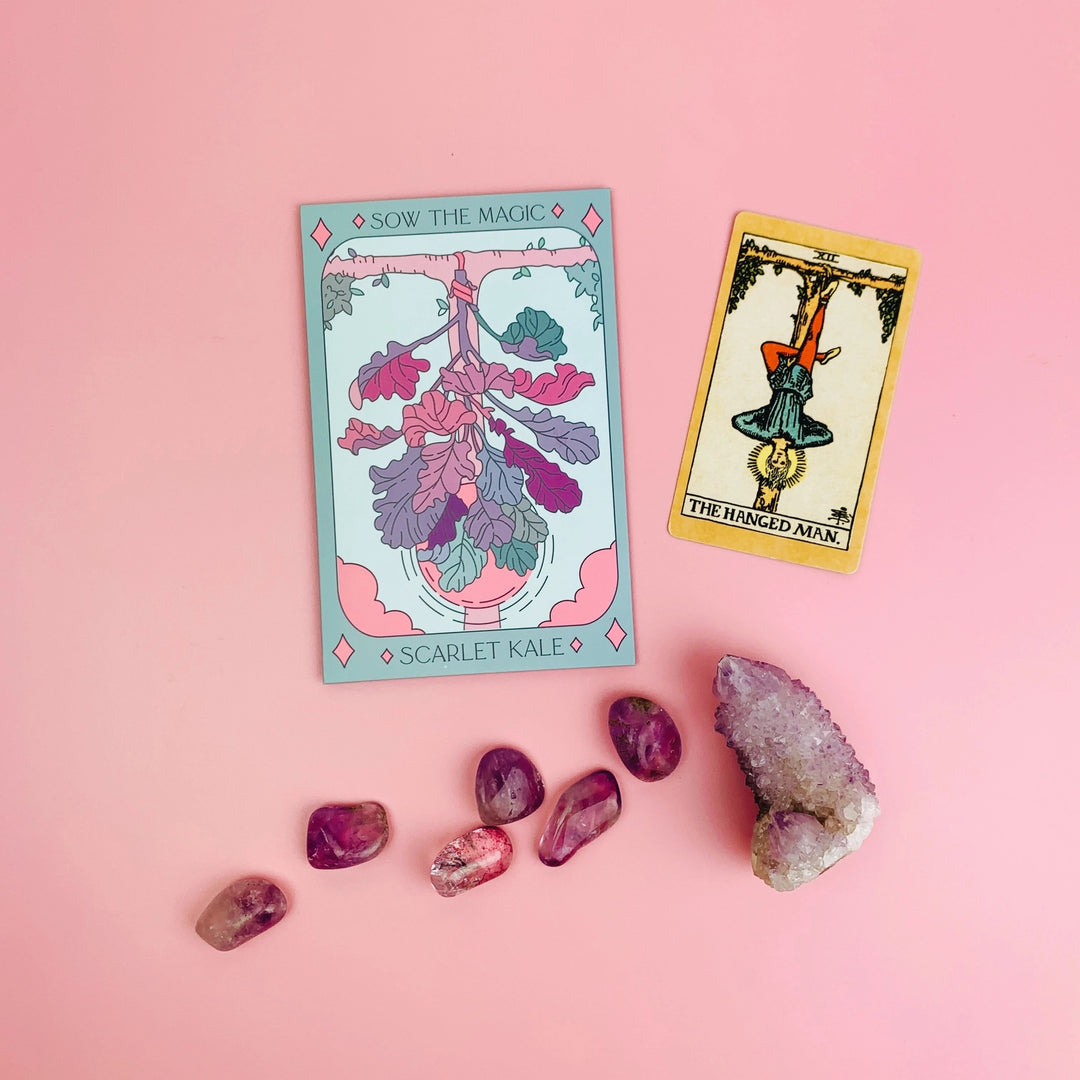 Scarlet Kale Tarot Garden Seed Packet