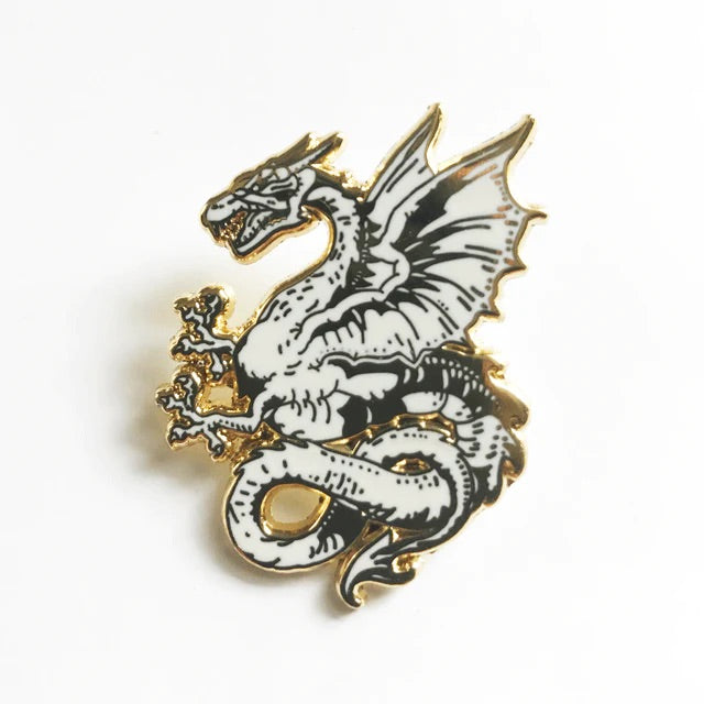 Golden Protector Dragon Pin