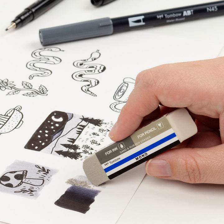 Mono Duo Eraser - Sand / Rubber
