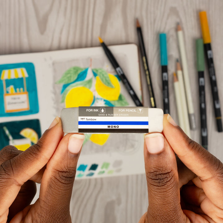 Mono Duo Eraser - Sand / Rubber