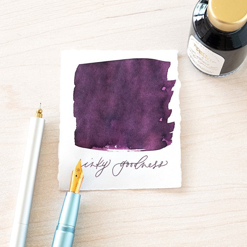 Toms Studio Fountain Pen Ink - 17 - Damson Swatch