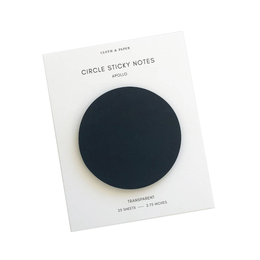Transparent Circle Sticky Notes - Apollo
