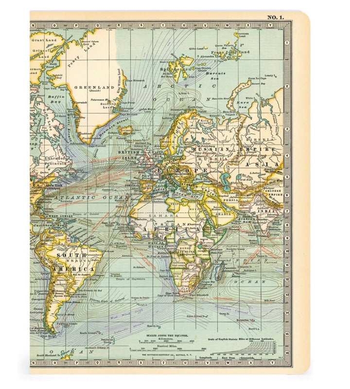 Vintage Maps Notebook Set