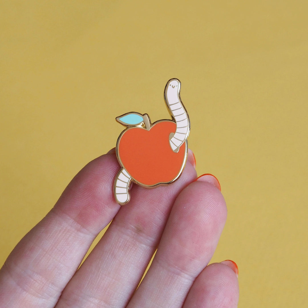 Wormy Apple Pin