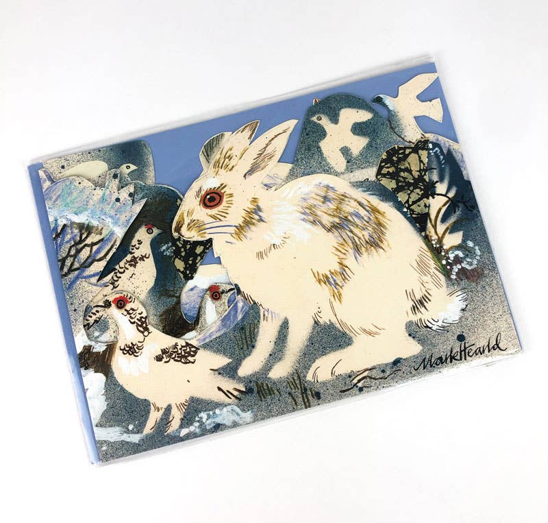 Winter Wildlife Collage Concertina Card