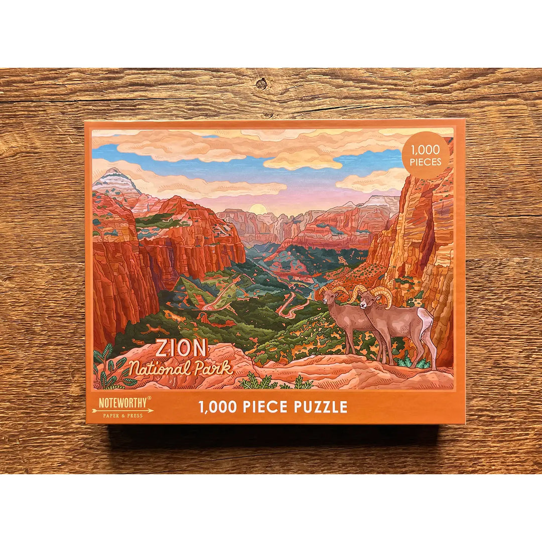 National Parks 1000 Piece Puzzles - 3 Parks