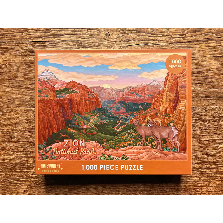 National Parks 1000 Piece Puzzles - 3 Parks