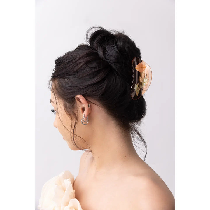 California Poppy Hair Claw Clip