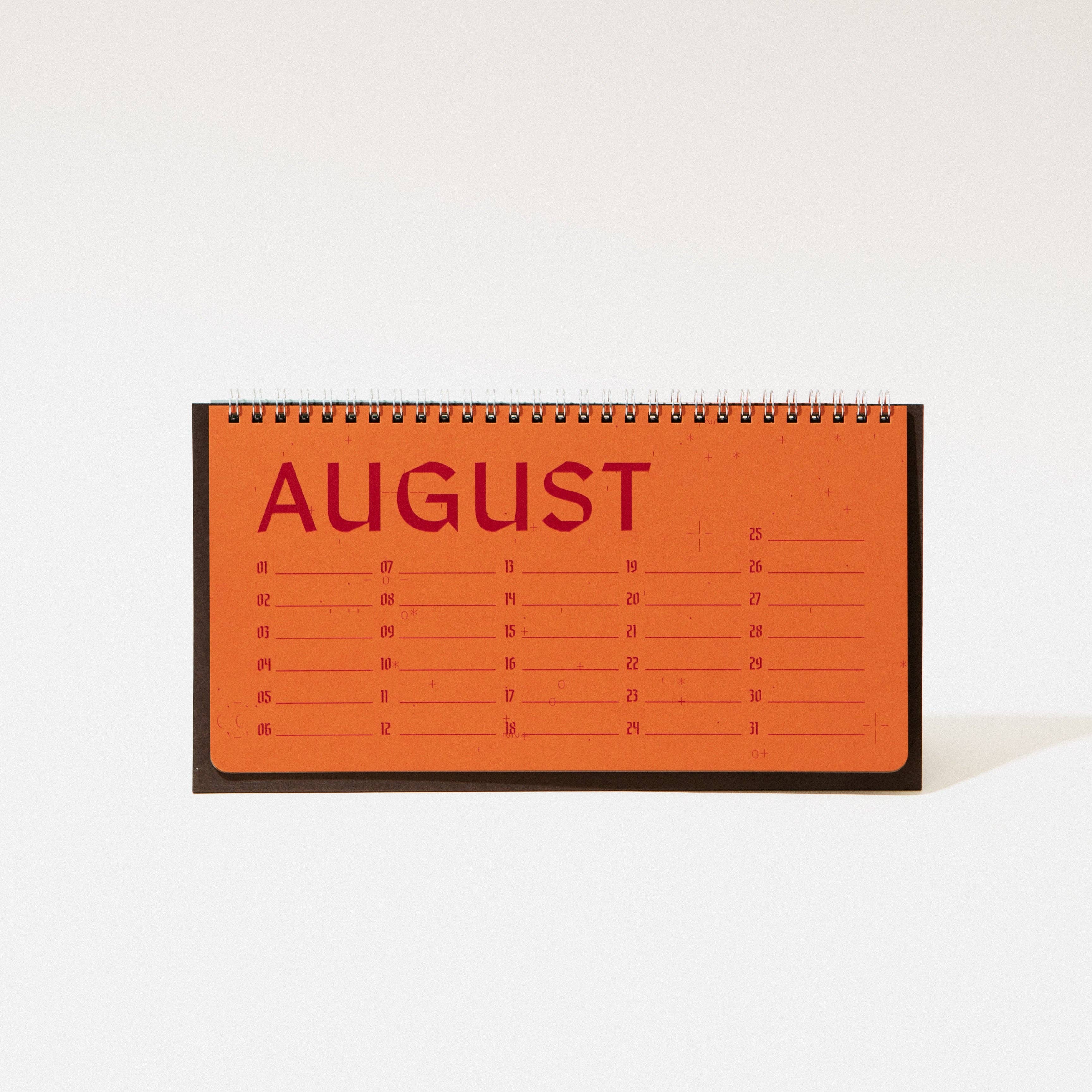 Yearly Celebration Desk Calendar