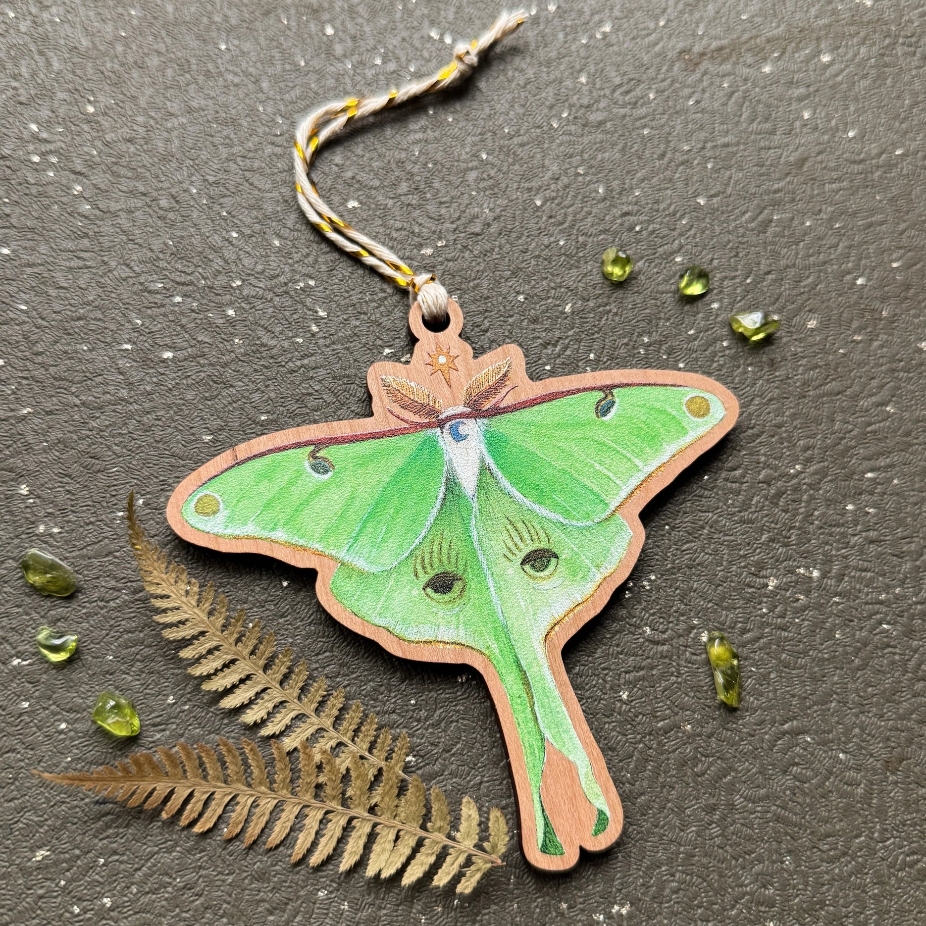 Astral Luna Moth Ornament