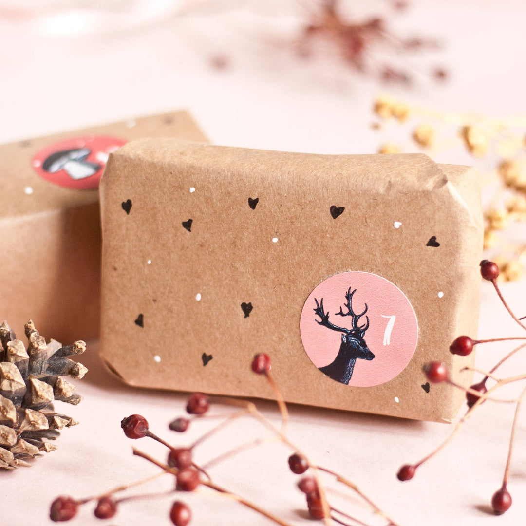 DIY Advent Calendar Woodland Forest Stickers