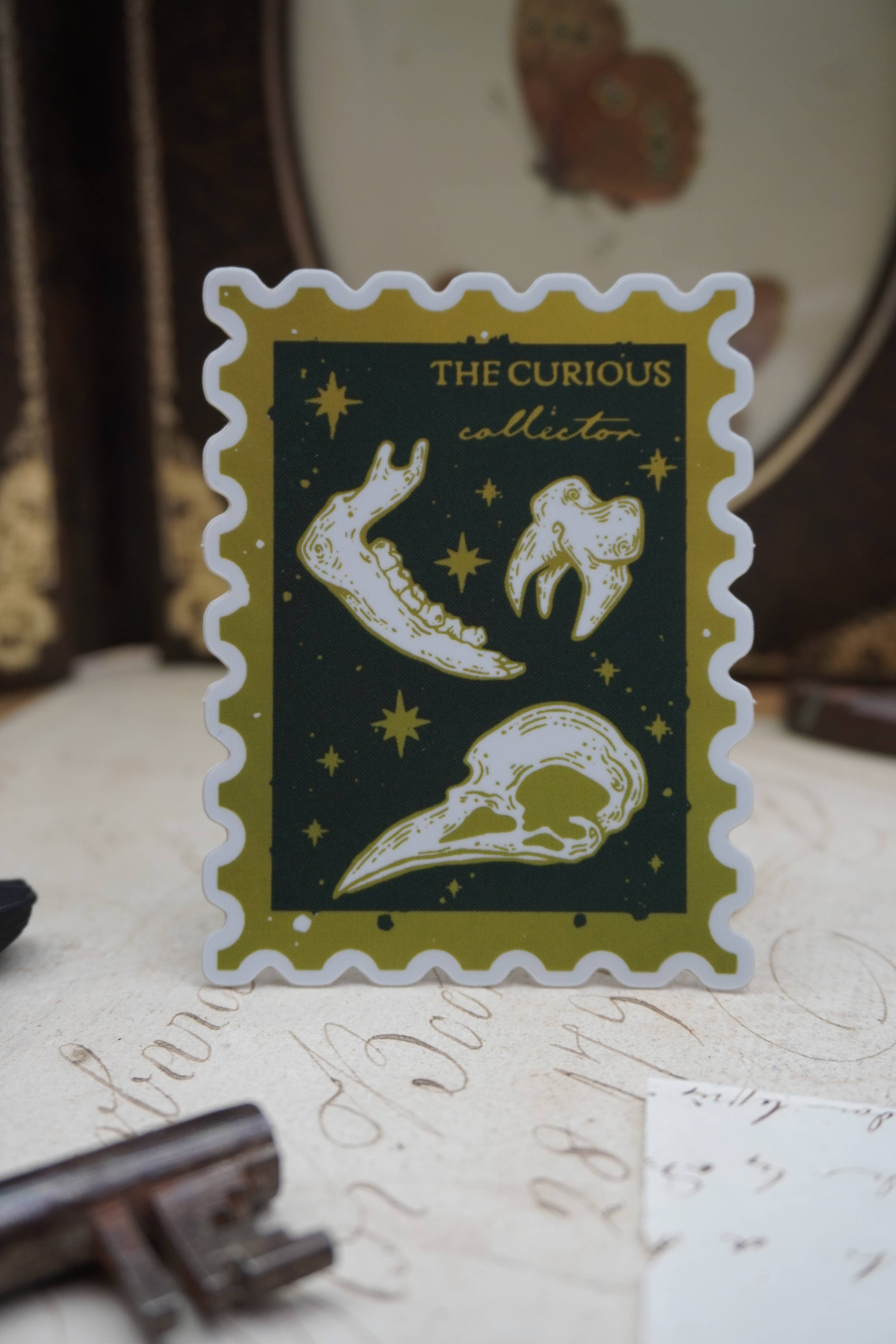 The Curious Collector Stamp Sticker
