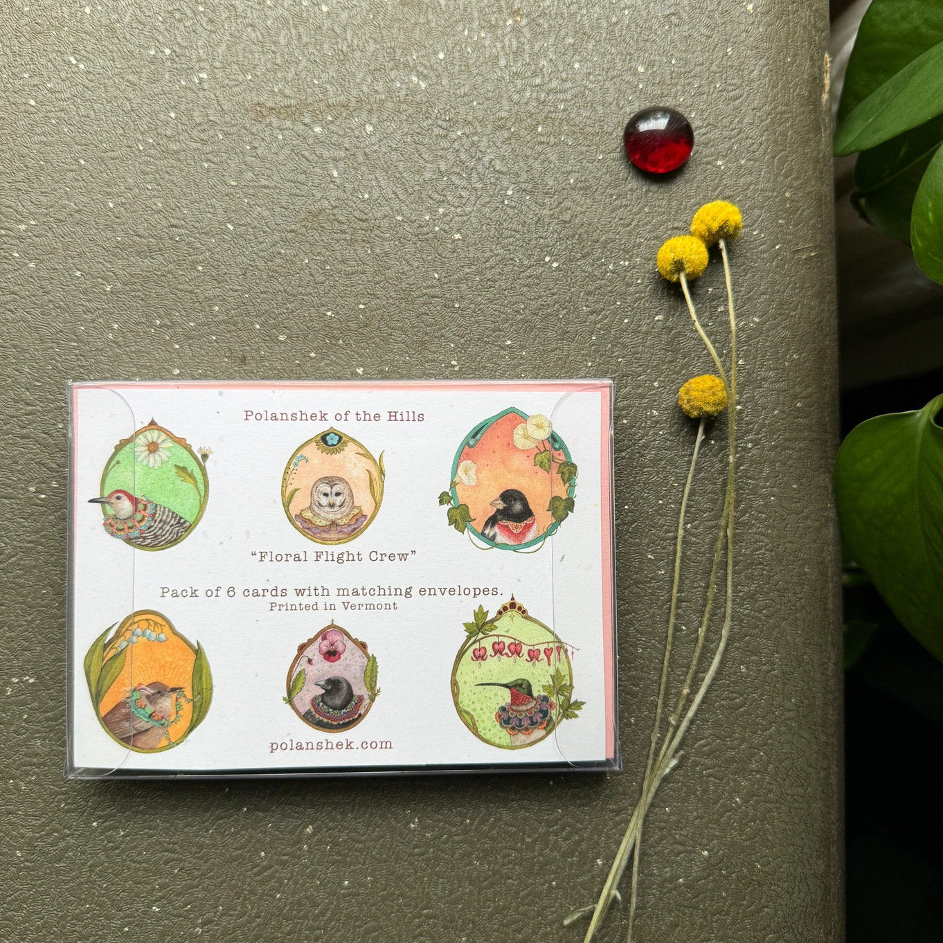 Floral Flight Crew Card Set