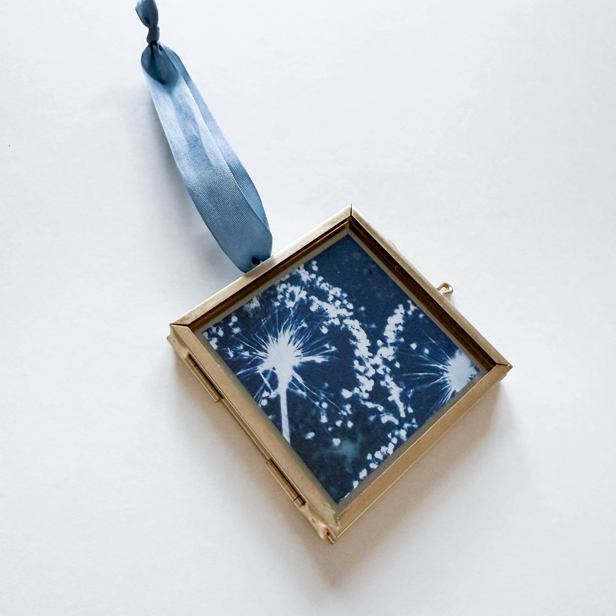 Mini Allium Cyanotype Hanging Ornament