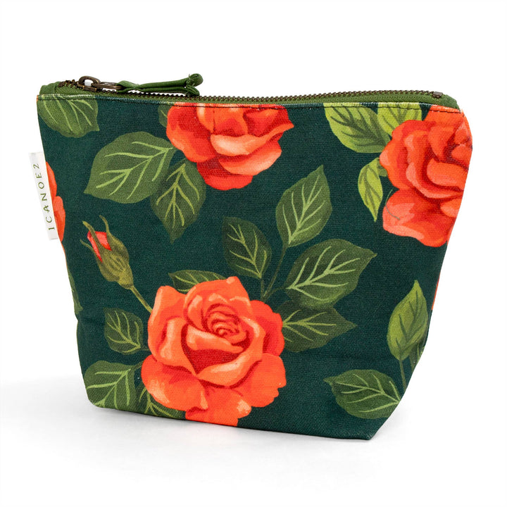 Roses Canvas Pouch