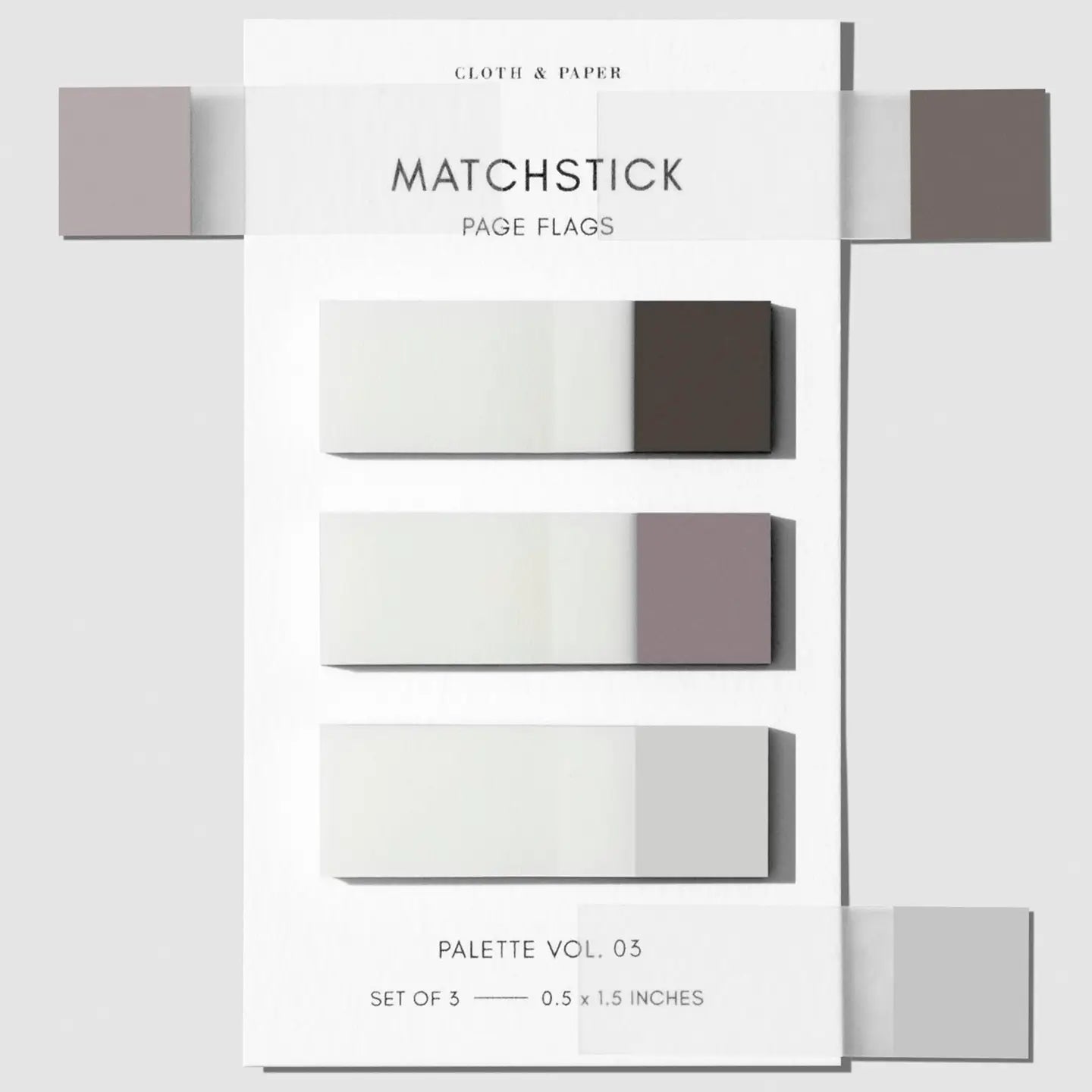 Matchstick Page Flags - 7 Styles