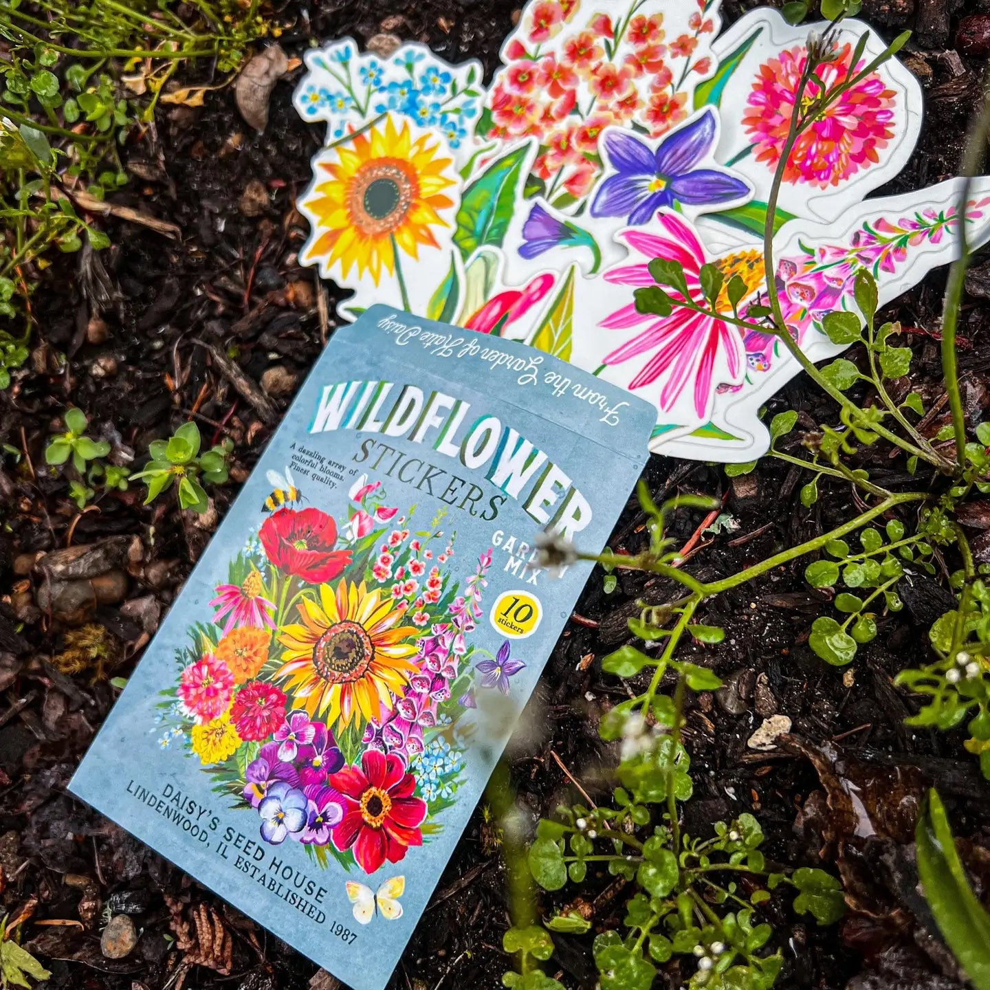 Wildflower Sticker Pack of 10
