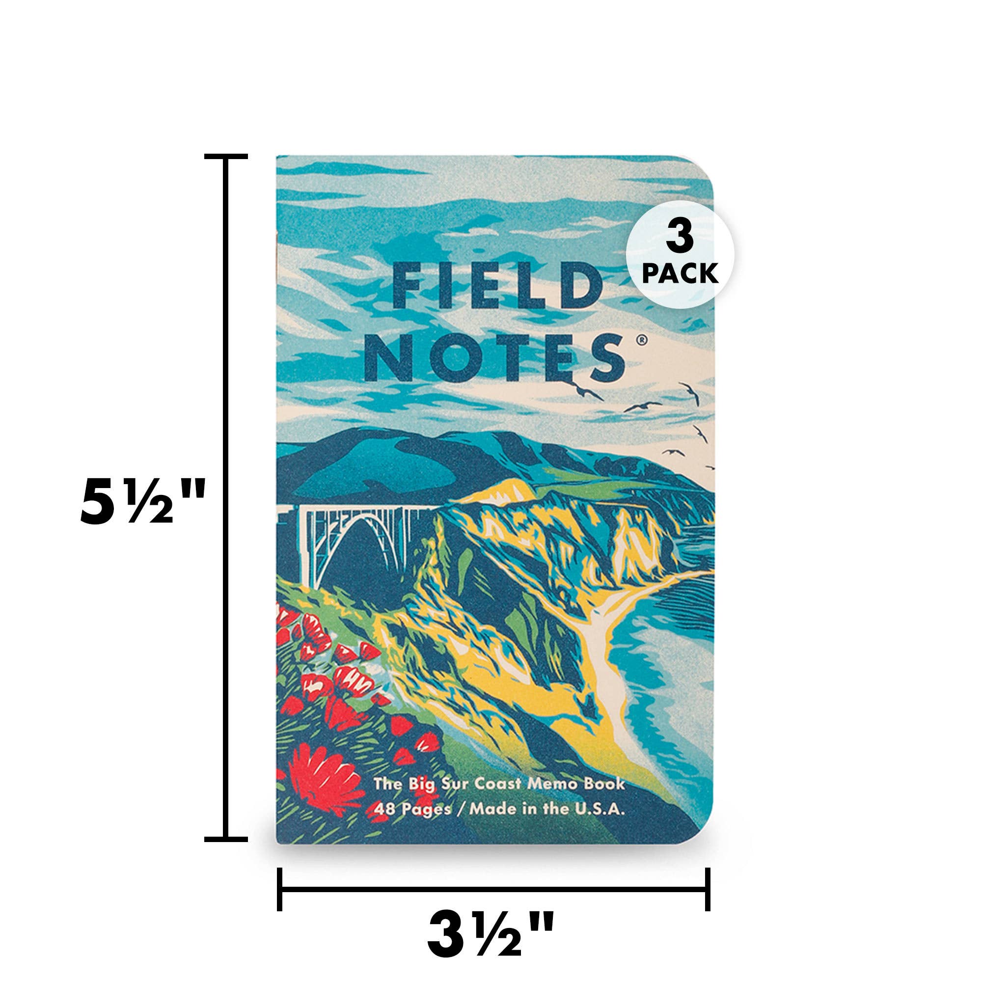 Explore America Pocket Notebook Pack - 2 Options