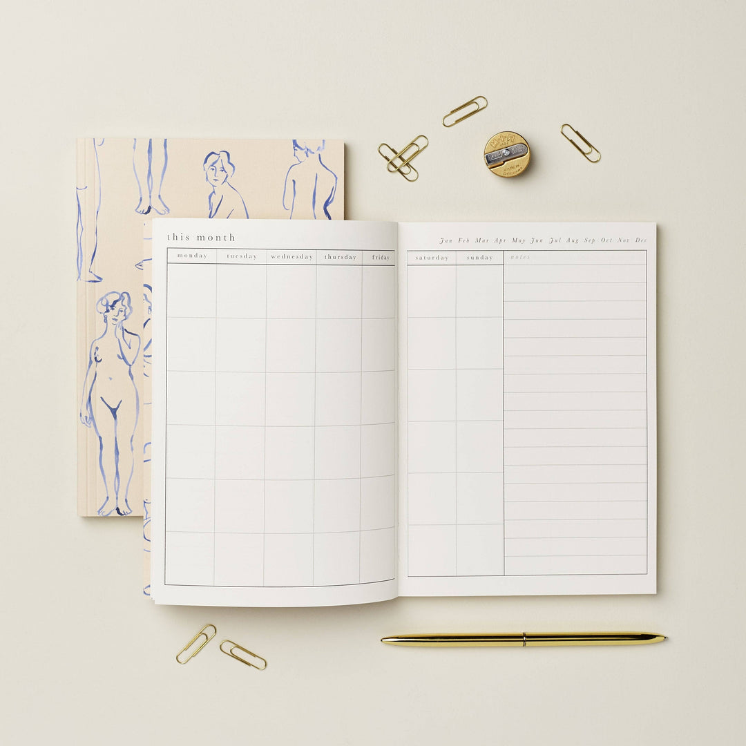 Navy Celestial Star Weekly Planner - Undated
