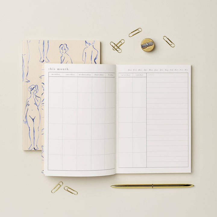 Navy Celestial Star Weekly Planner - Undated